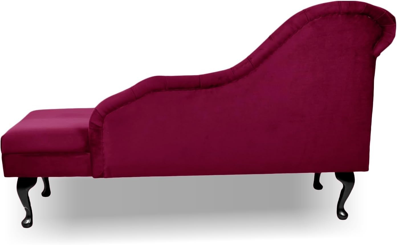 Velvet Tufted Chaise Lounge Sofa – Handmade, Durable, Stylish Accent Seat