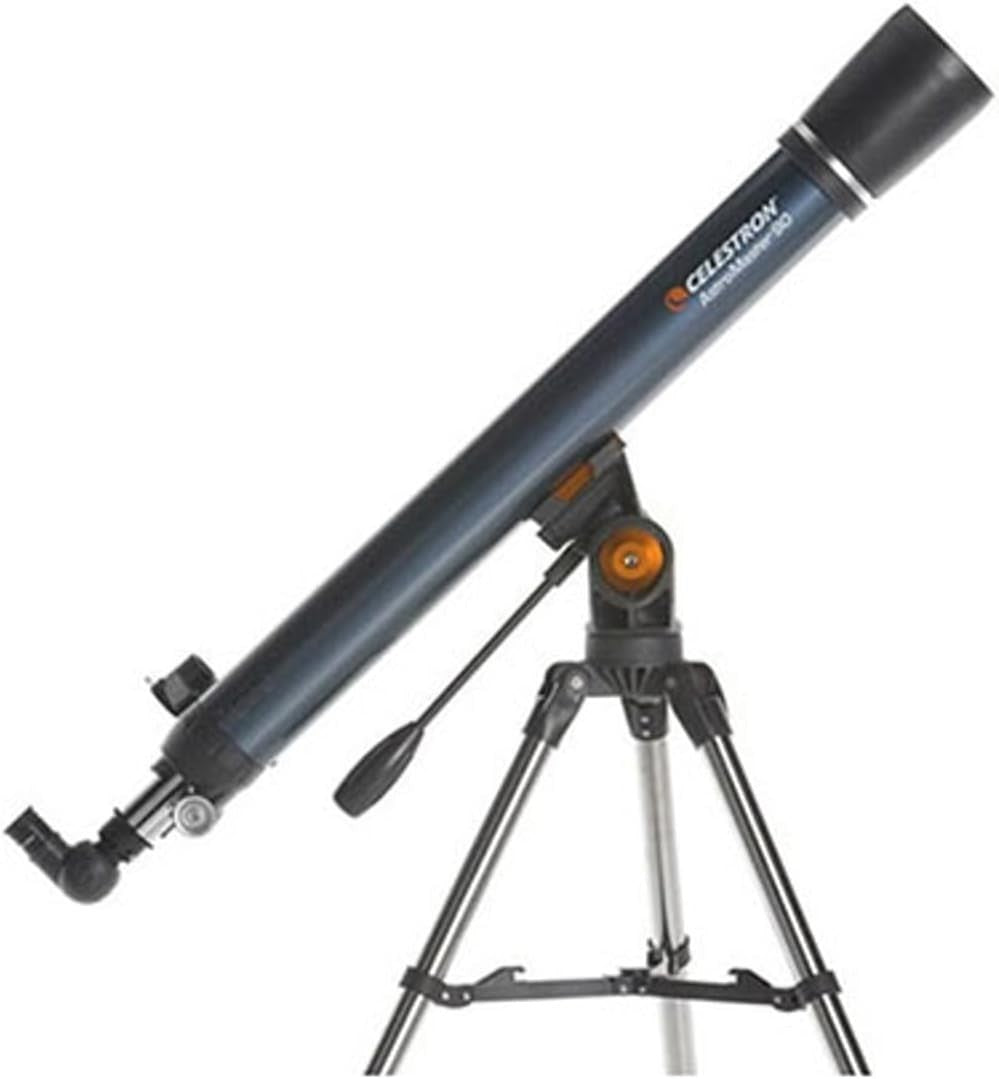 Powerful 90mm Refractor Telescope w/ Tripod, Plossl Eyepieces & StarPointer Find