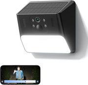 Solar Wall Light Security Camera 2K Wireless Outdoor PIR Night Vision