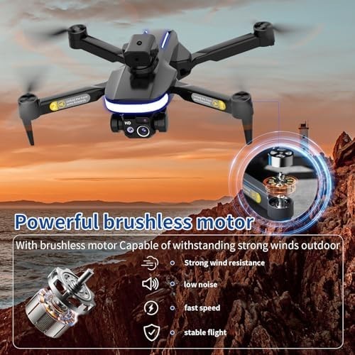 Foldable 4K Dual Camera Drone with Obstacle Avoidance & 2 Batteries
