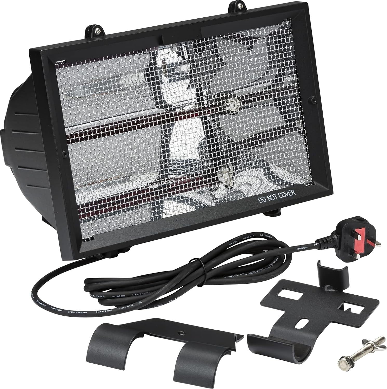 Outdoor Infrared Heater 1300W Wall & Pole Mount | Fast Heat | Safe & Slim
