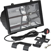 Outdoor Infrared Heater 1300W Wall & Pole Mount | Fast Heat | Safe & Slim
