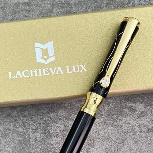 Luxury Black Crystal Ballpoint Pen Metal Executive Gift Set