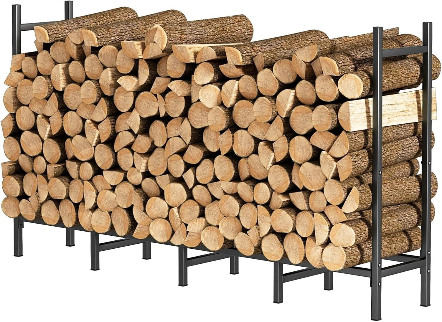 Heavy Duty Indoor Outdoor Firewood Rack - Spacious & Foldable Log Storage