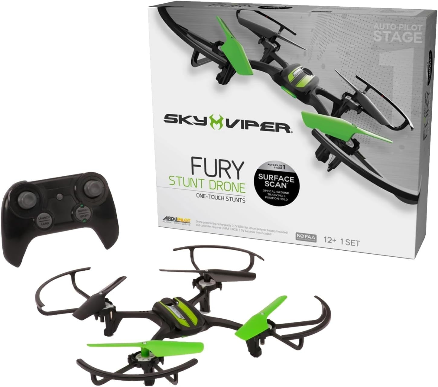 Sky Viper Fury Stunt Drone 1080p Camera Surface Scan Auto Pilot Quadcopter