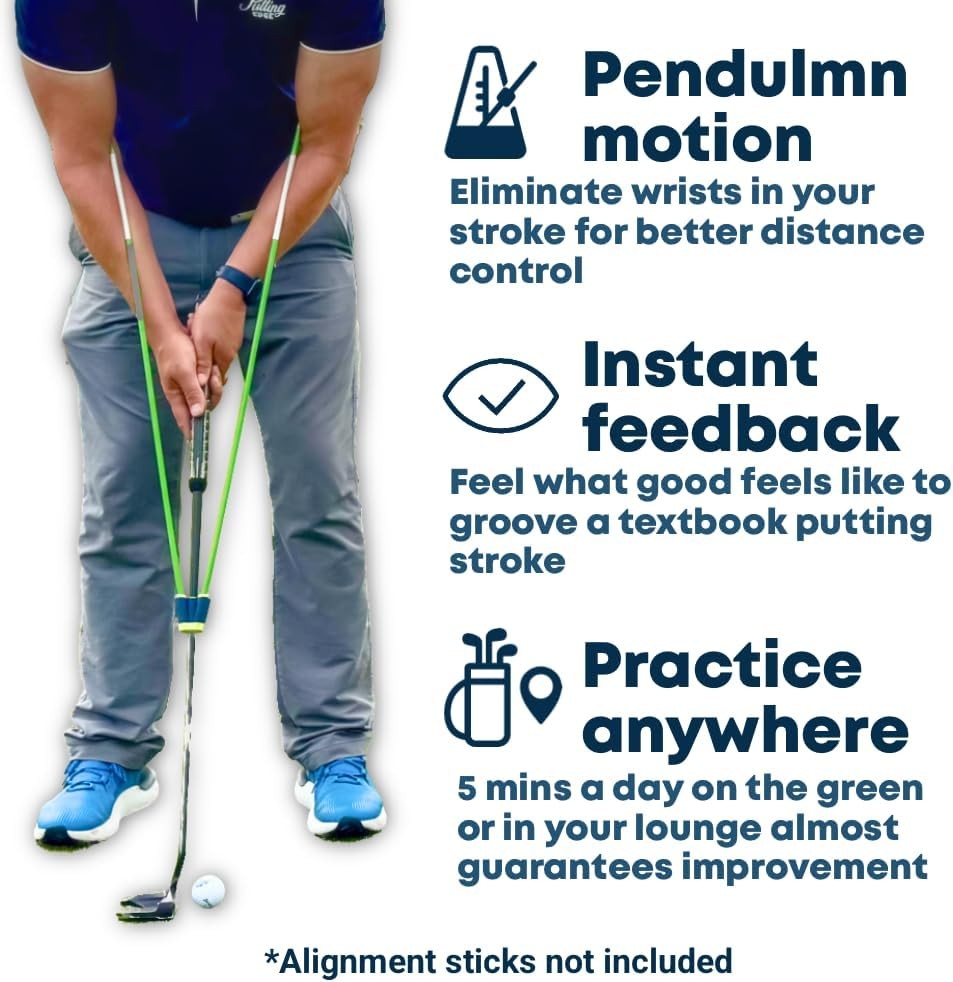 Golf Putting Training Aid Alignment Guide Stroke Trainer