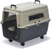 Lockable Durable Pet Travel Crate IATA Approved 81x56x59cm with Water Bowl