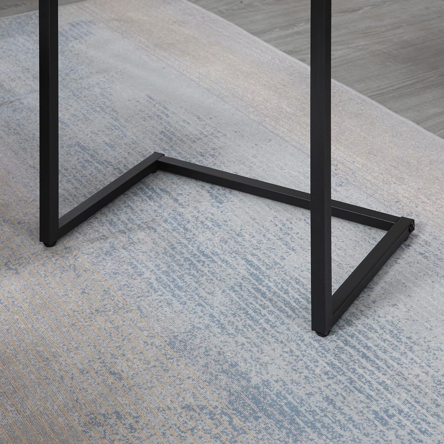 Set of 3 Industrial Nesting Side Coffee Tables C Shaped Sofa End Desk