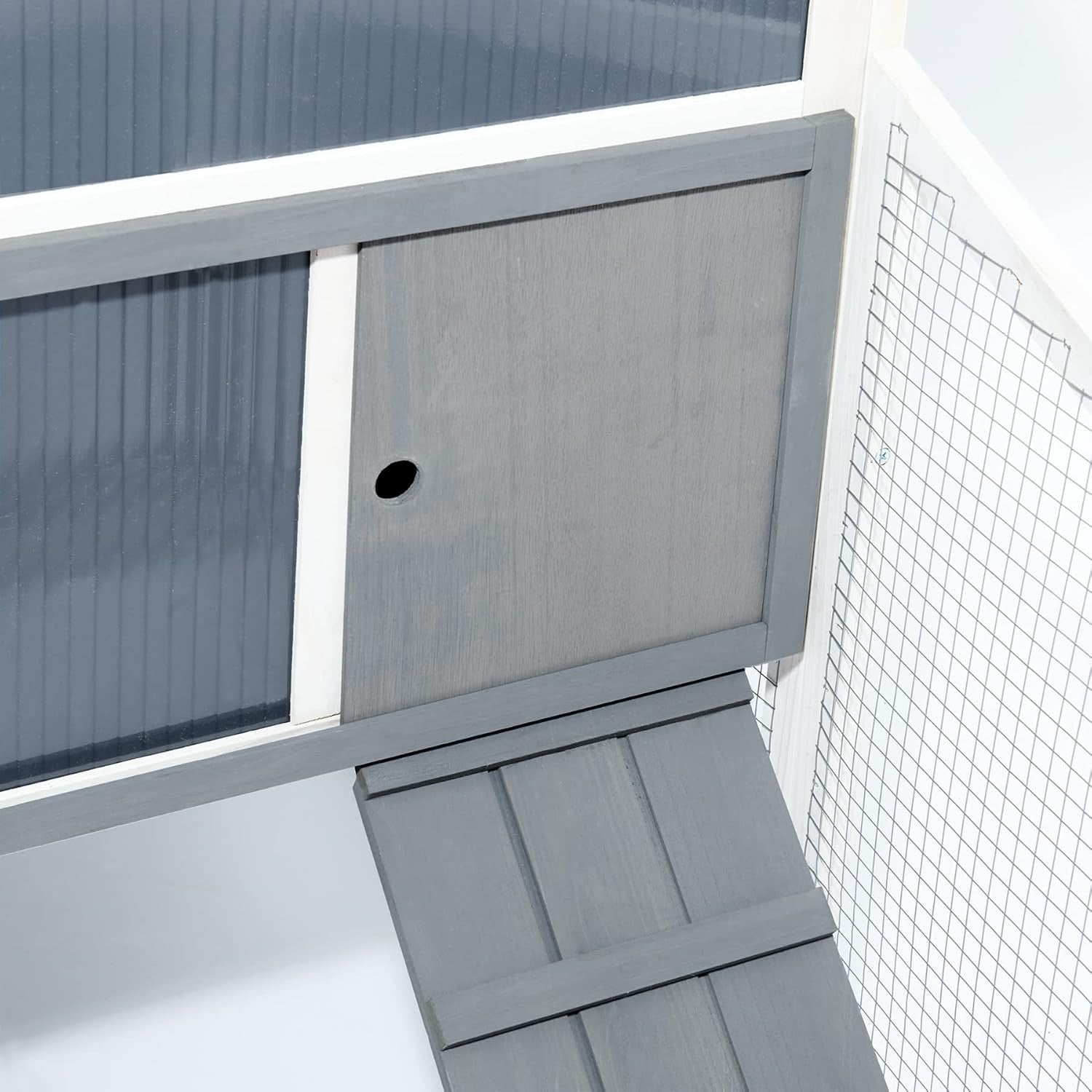 Plastic Chicken Coop with Run Nest Box Ventilated Secure Easy Clean