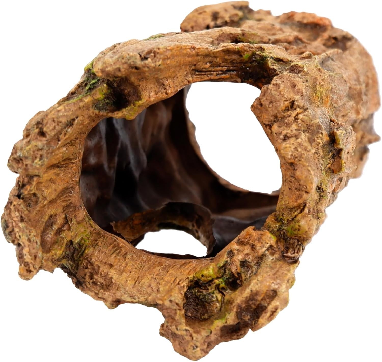 Swim Through Driftwood Aquarium Ornament 250mm Natural Resin Fish Cave Decor