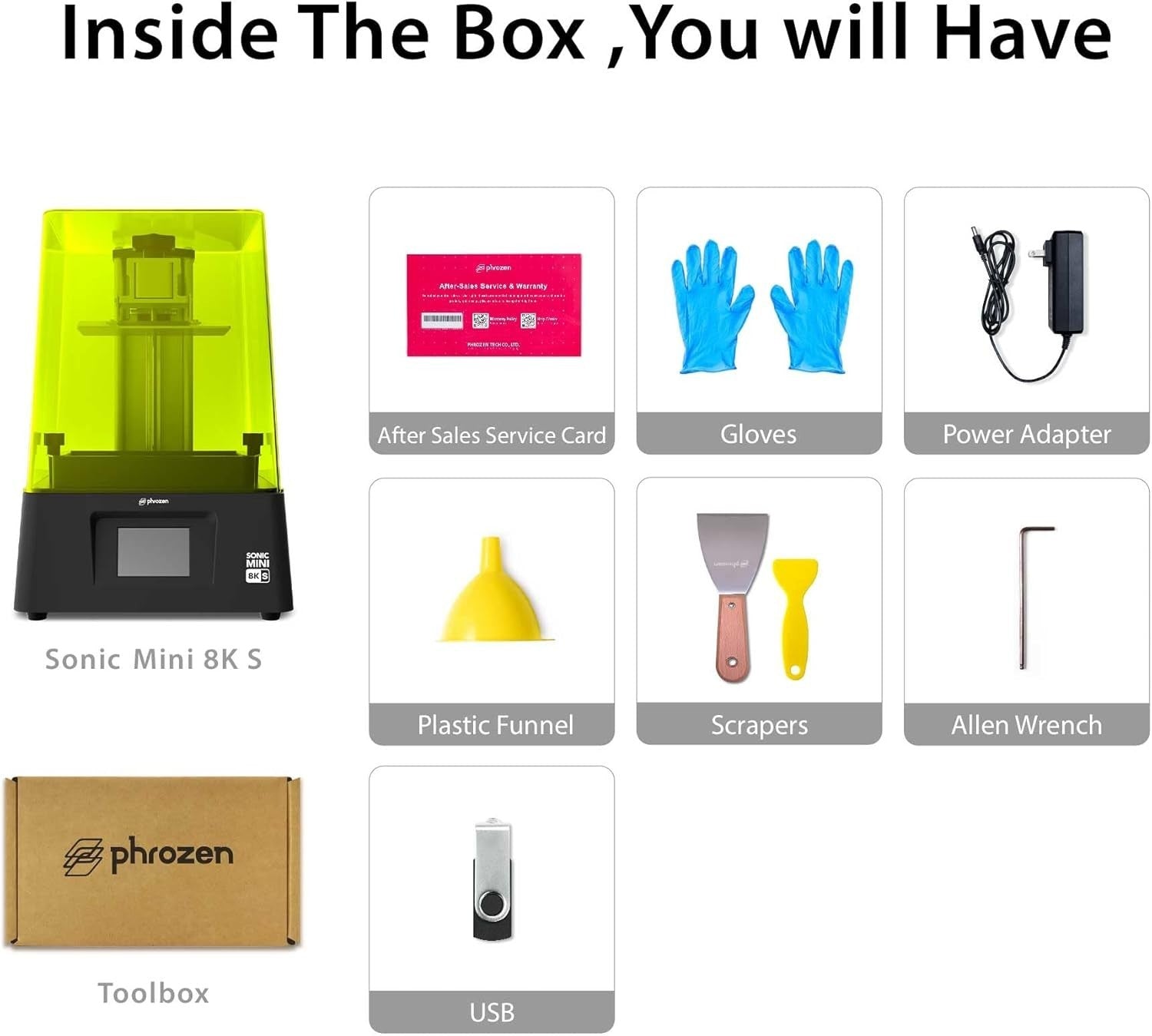 8K Resin 3D Printer 22µm Ultra Detail Mono LCD Beginner Desktop