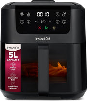 5L Digital Air Fryer Compact Window Rapid Cook 4-in-1 Bake Reheat Dehydrate