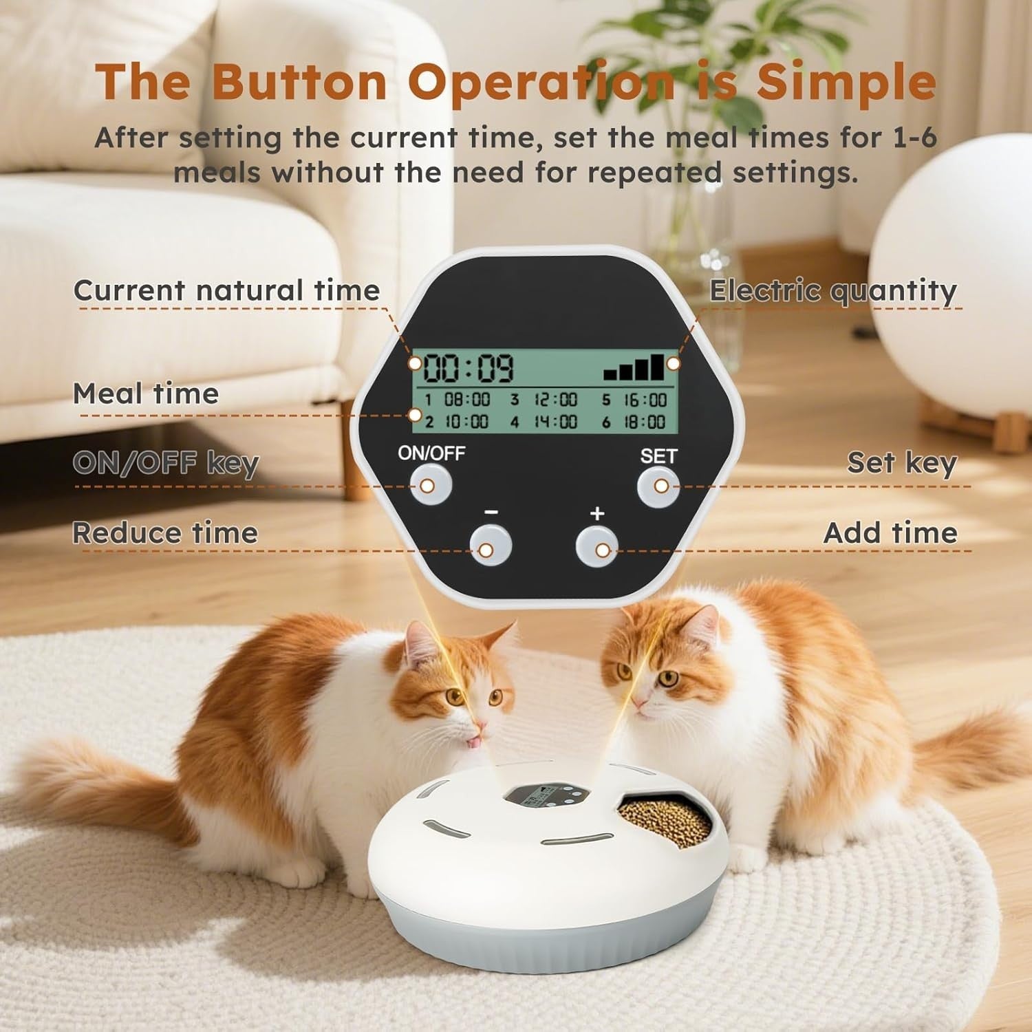 Automatic Wet Food Pet Feeder Timer 6 Meal Refrigerated Cat Dog Bowl