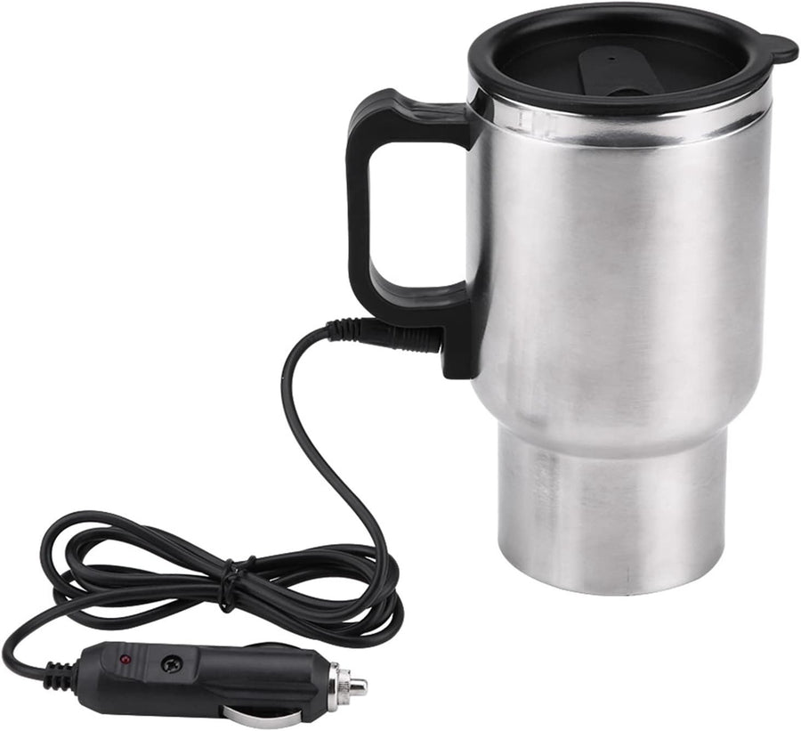 450ml 12V Electric Car Kettle Travel Mug Stainless Steel Heater