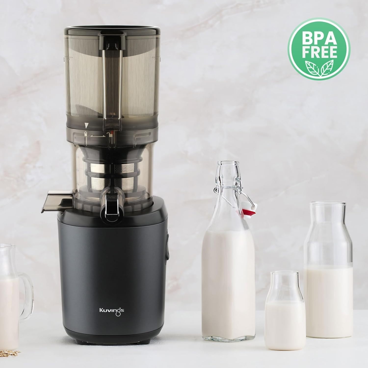 Hands Free Cold Press Juicer Auto Cut Whole Fruit 1.7L Quiet 200W