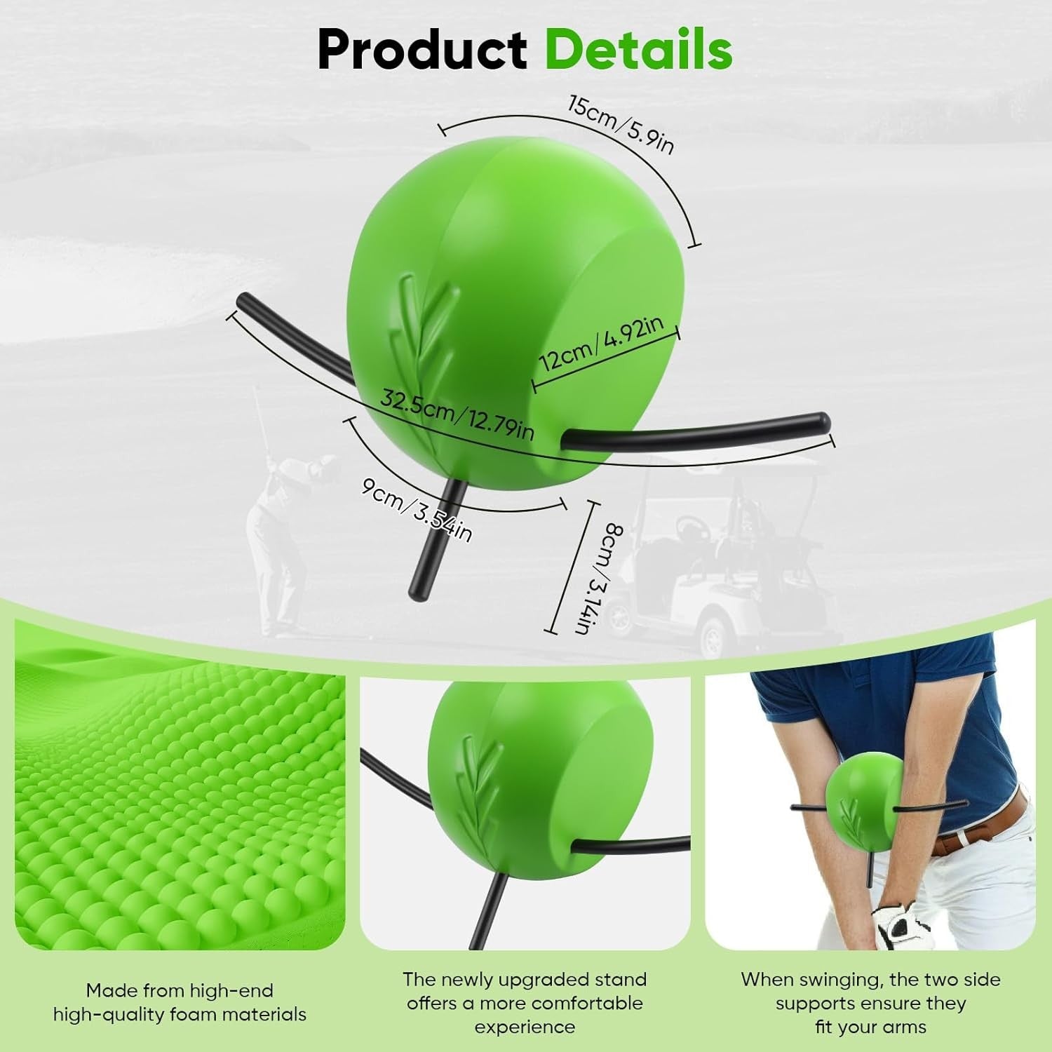 Golf Swing Training Aid Arm Alignment Posture Correction Tool