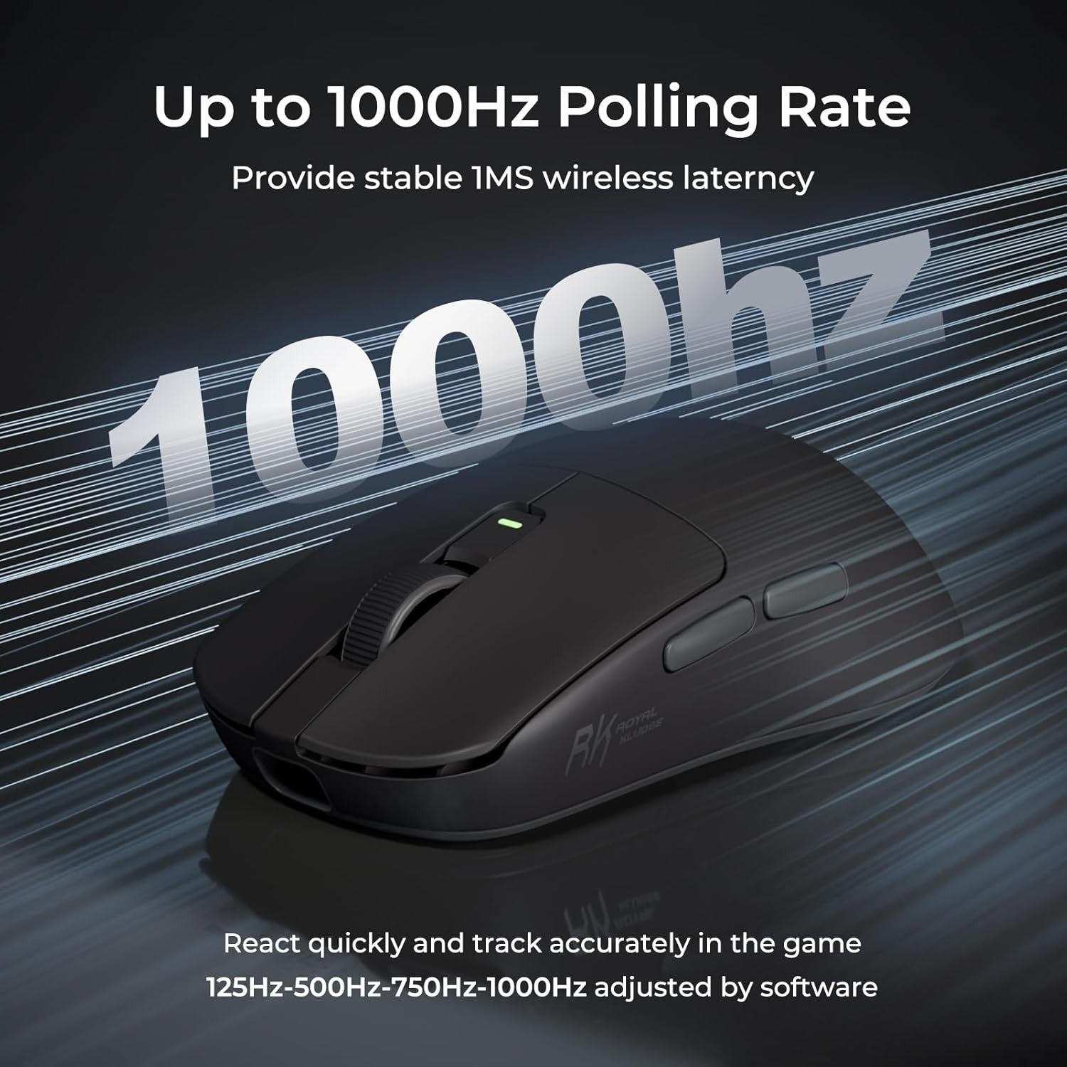 43g Ultra-Light Wireless Gaming Mouse 24000 DPI Tri-Mode 1000Hz