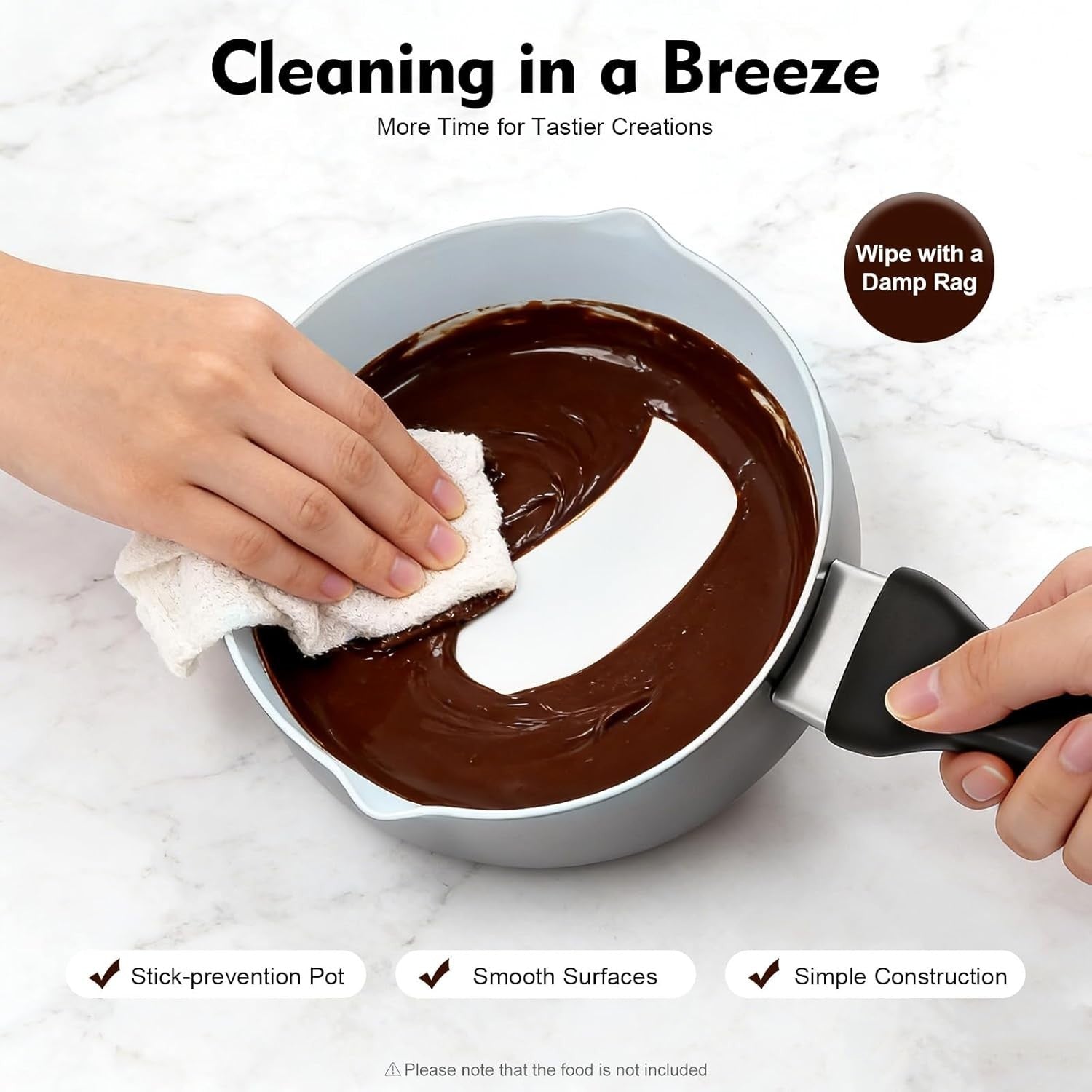 Electric Chocolate Melting Machine Adjustable Temperature Non Stick