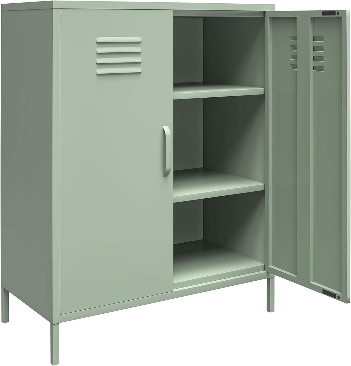 Extra Large Metal Storage Cabinet 2 Doors, Lightweight & Scratch Resistant