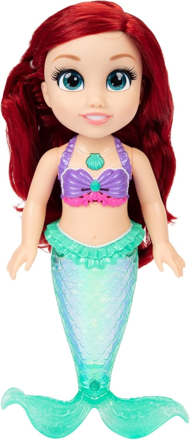 14in Singing Mermaid Doll Light-Up Tail Bath Toy Hair Accessories