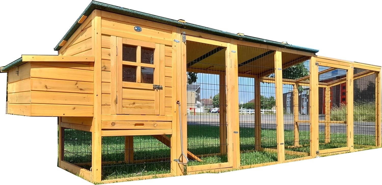 XXL 12.5FT Chicken Coop Run Predator Resistant Wire