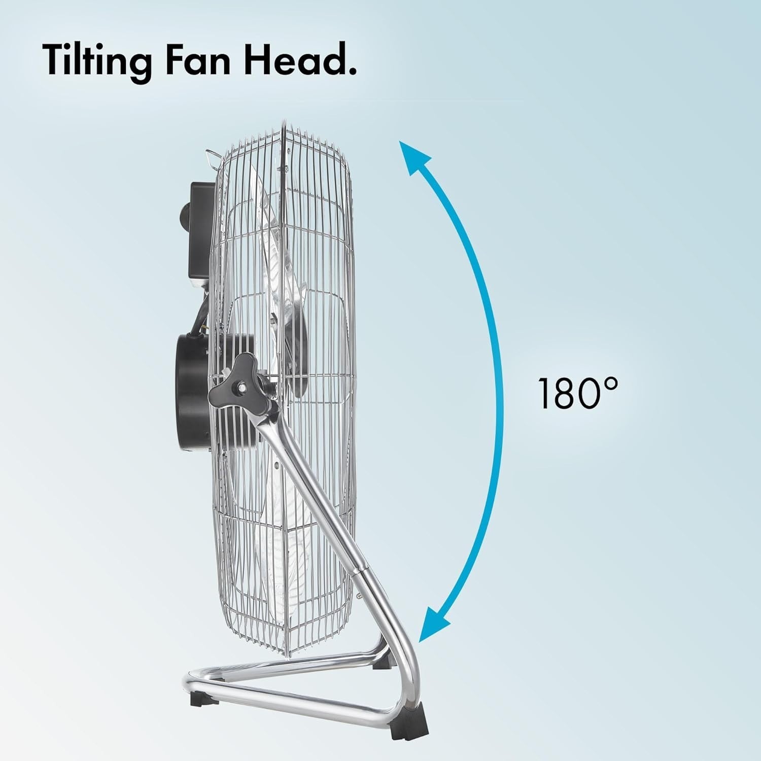 12" Floor Fan – 3-Speed Metal Quiet Cooling w/ Adjustable Tilt for Home & Office
