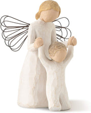 Guardian Angel Figurine 12.5cm Holding Child ✨ Comforting Resin Sculpture Gift