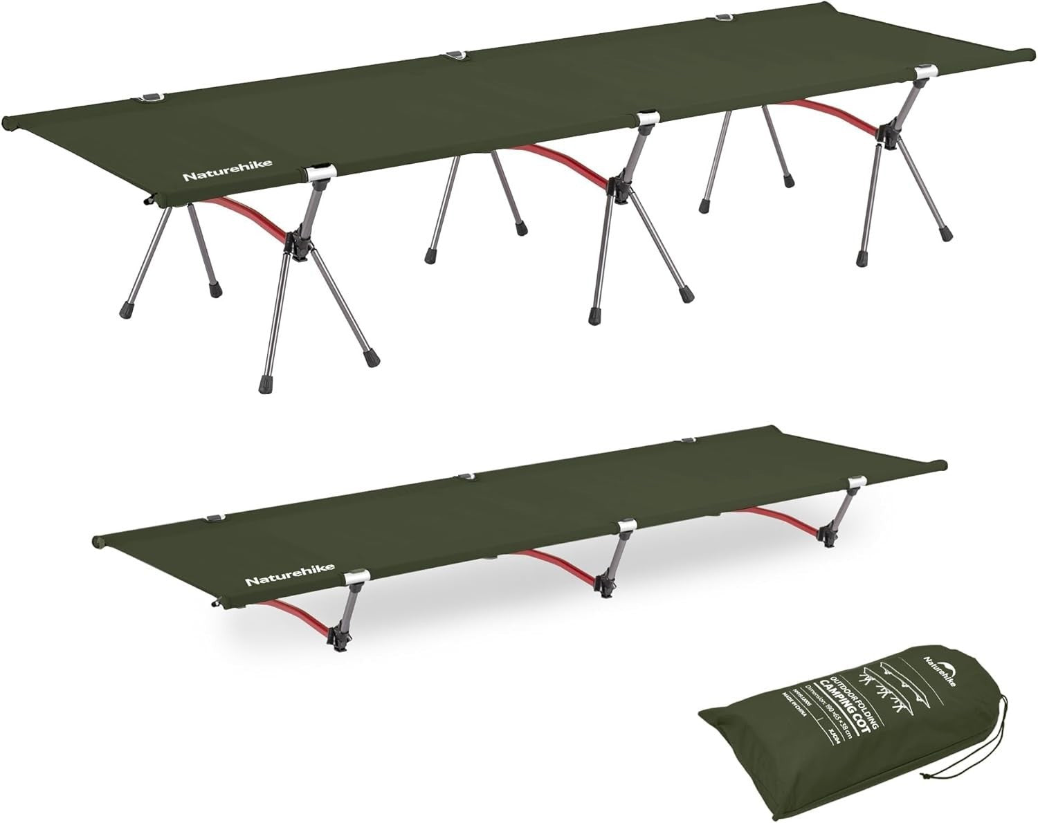 Lightweight Bamboo Folding Picnic Table with Adjustable Height – 80kg Load Capac