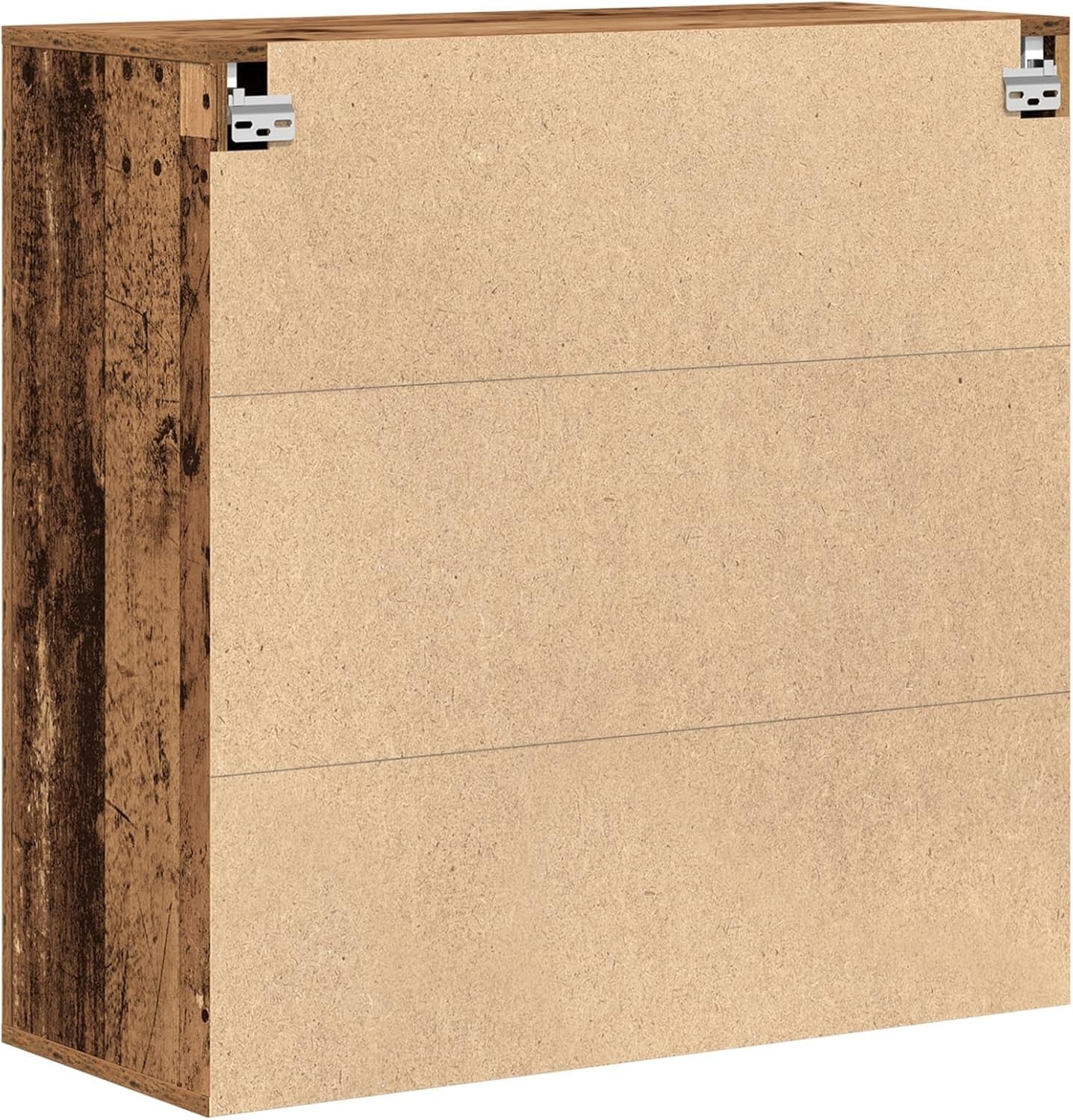 Rustic Reclaimed Wood Cabinet 2-Door Storage Unit for Bedroom & Living Room