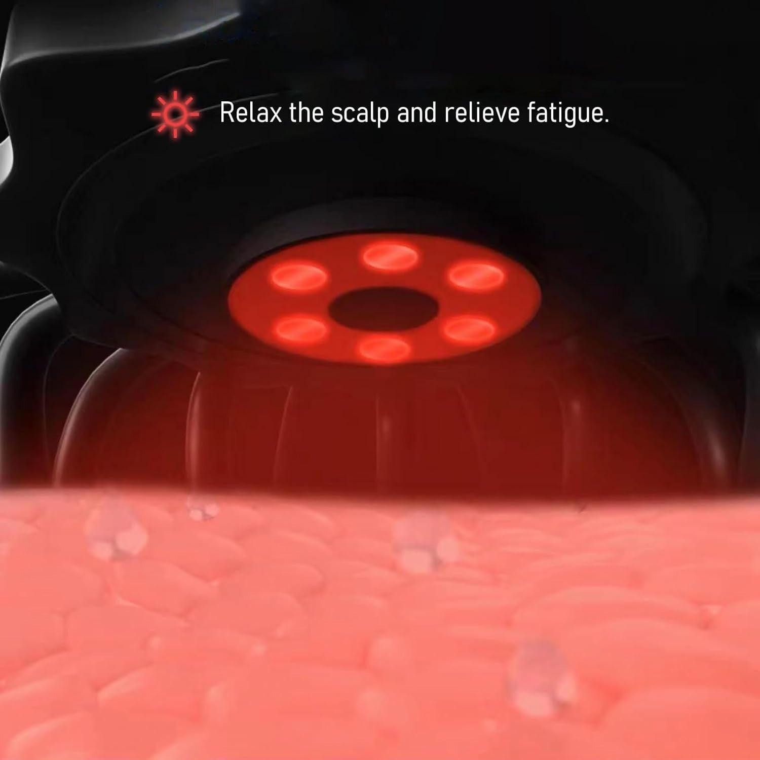 Octopus Head Scalp Massager Red Light 20-Node Vibrating Stress Relief