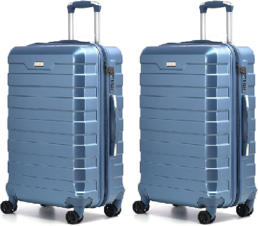 24'' Medium Check In Suitcase PC Hard Shell Lightweight Spinner TSA Lock