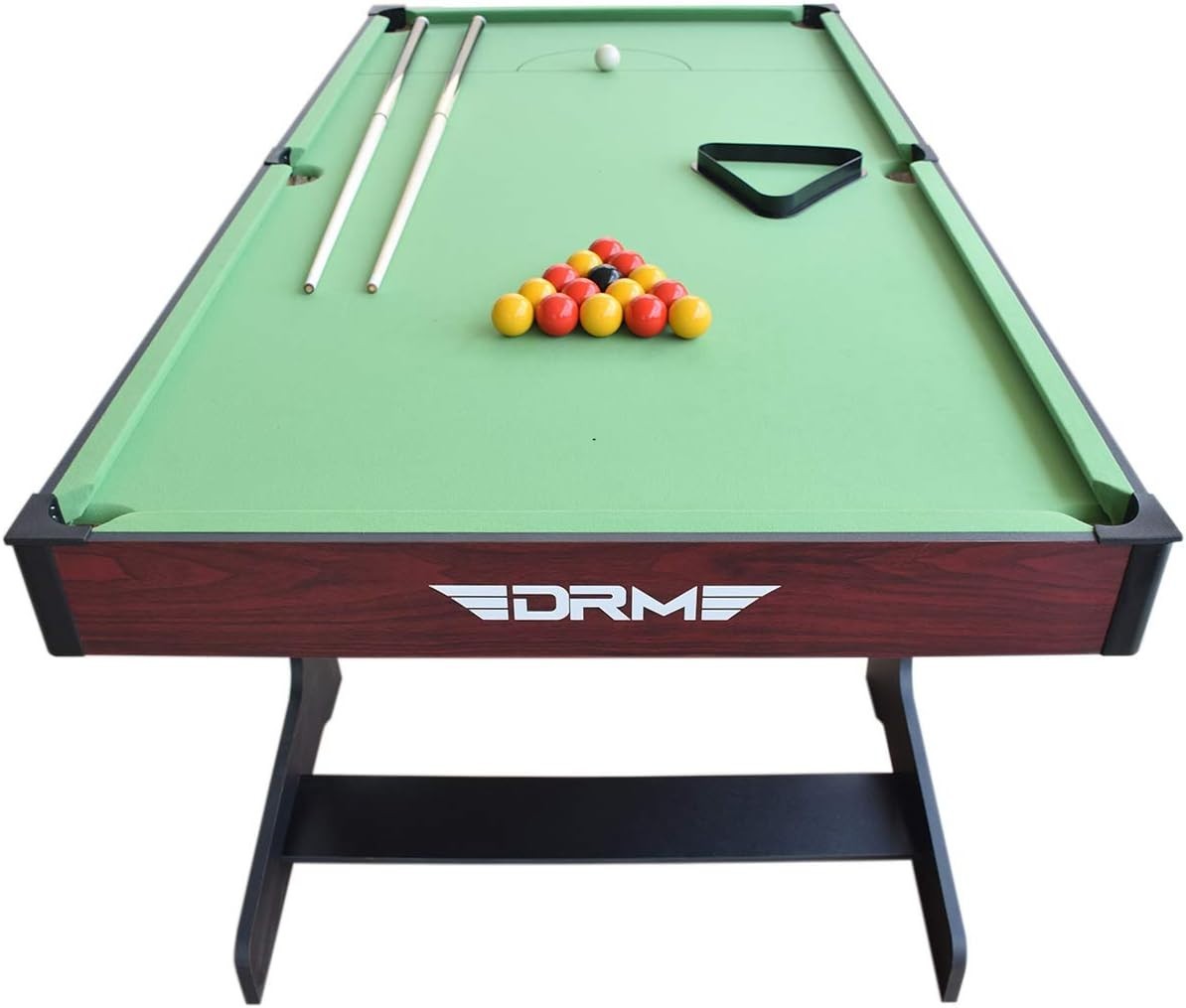 6FT Folding Snooker Pool Table Set Space Saving Billiards w Accessories