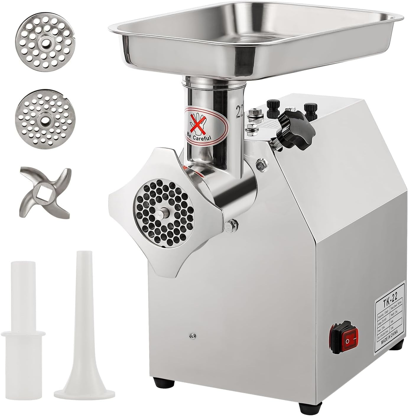 1200W Commercial Meat Grinder Sausage Stuffer 220kg/h Stainless