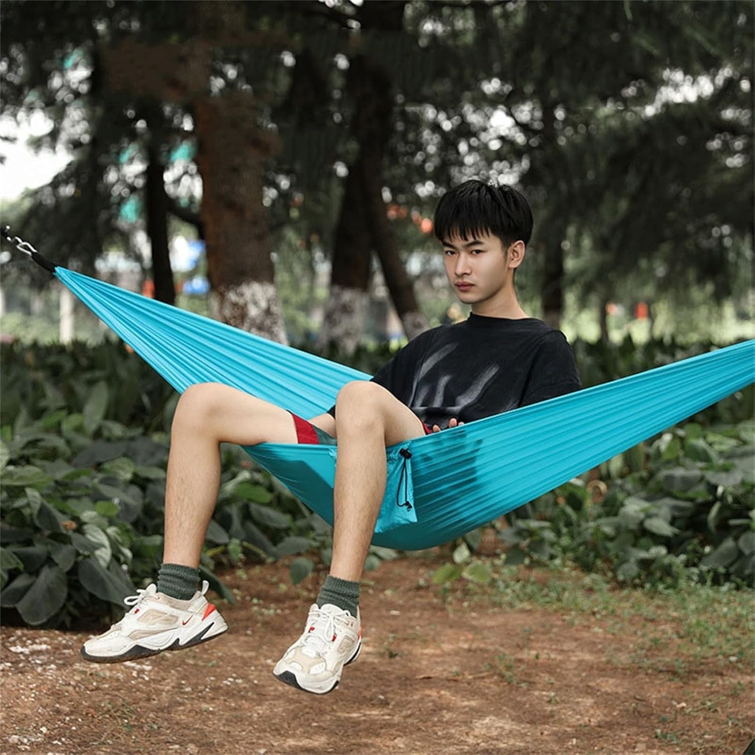 Camping Hammock Portable Canvas Swing Outdoor Indoor Patio Garden Yard Travel
