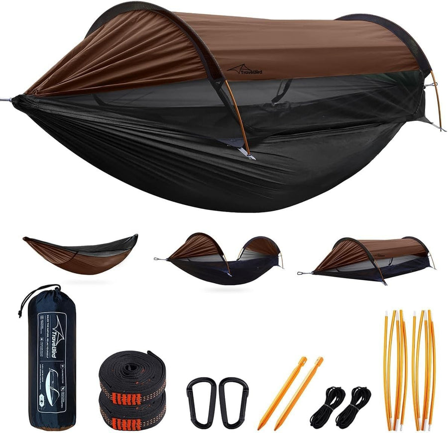 Camping Hammock Tent 2-Person with Mosquito Net & Rainfly | 290x140cm