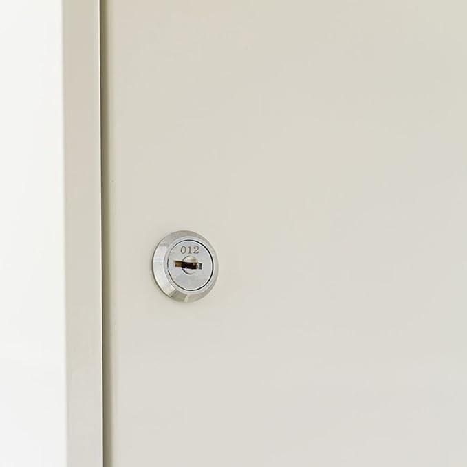 Lockable Wall Mounted Steel Post Box White Weatherproof A4 Slot Large Capacity