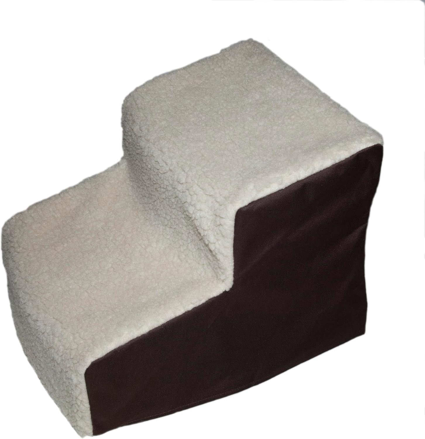 Pet Gear Easy Step II 2-Step Dog Cat Stairs Up to 75lbs Espresso