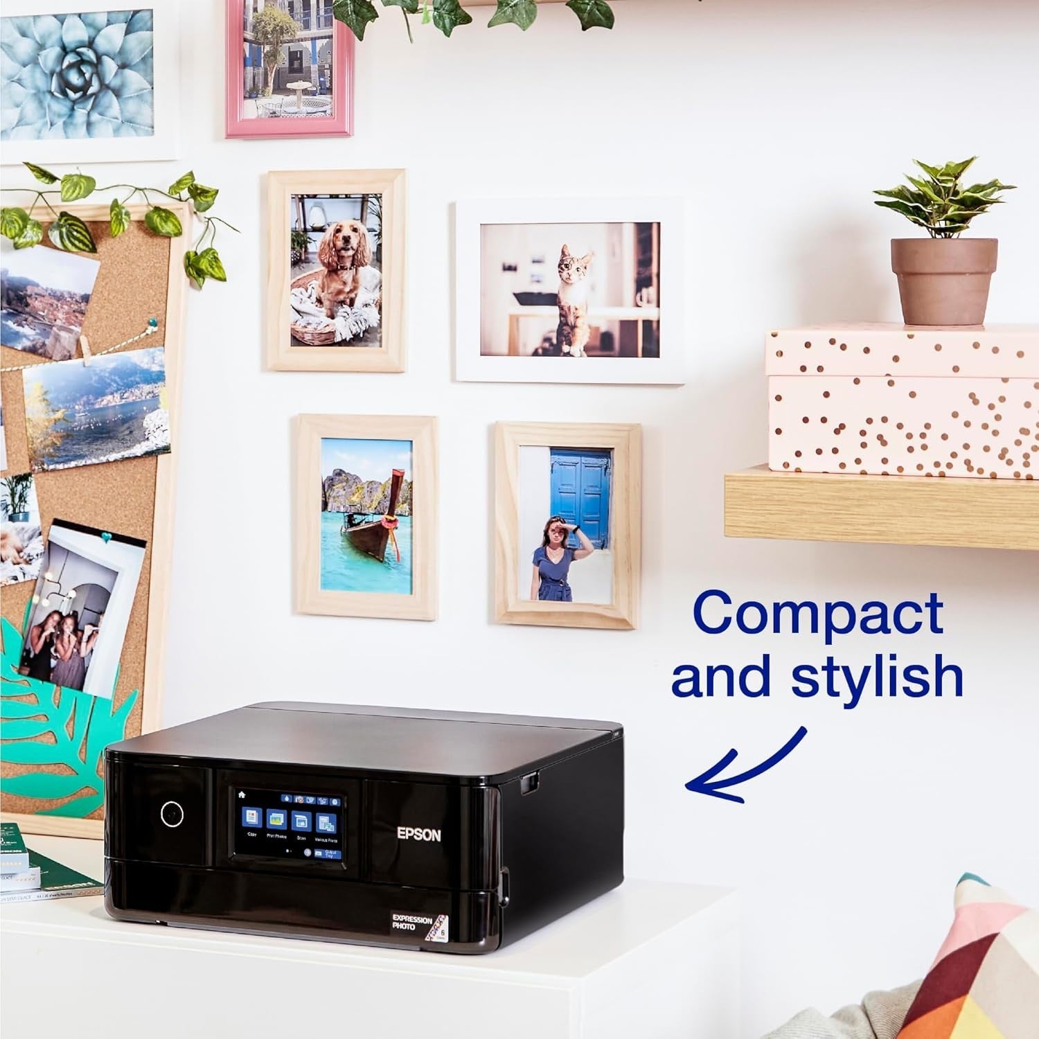 Wireless A4 Photo Printer XP-8700 6-Color Ink Duplex Touchscreen Black