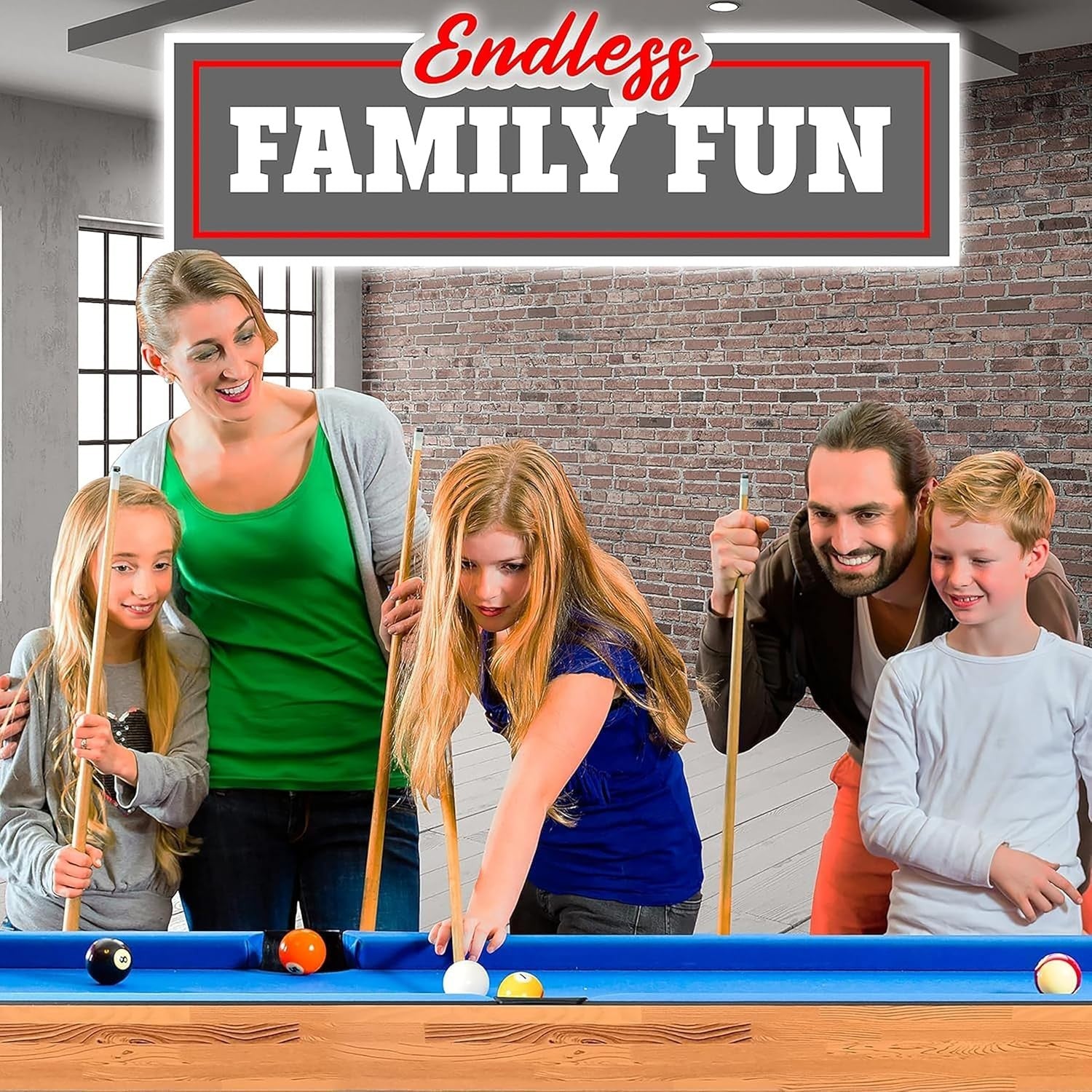 5-in-1 Multi Game Table Foldable Arcade Sports Table Family Fun