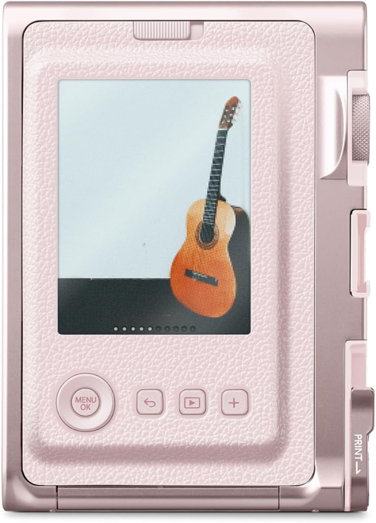 Hybrid Instant Camera Printer Rose Bluetooth LCD Screen 100 Effects