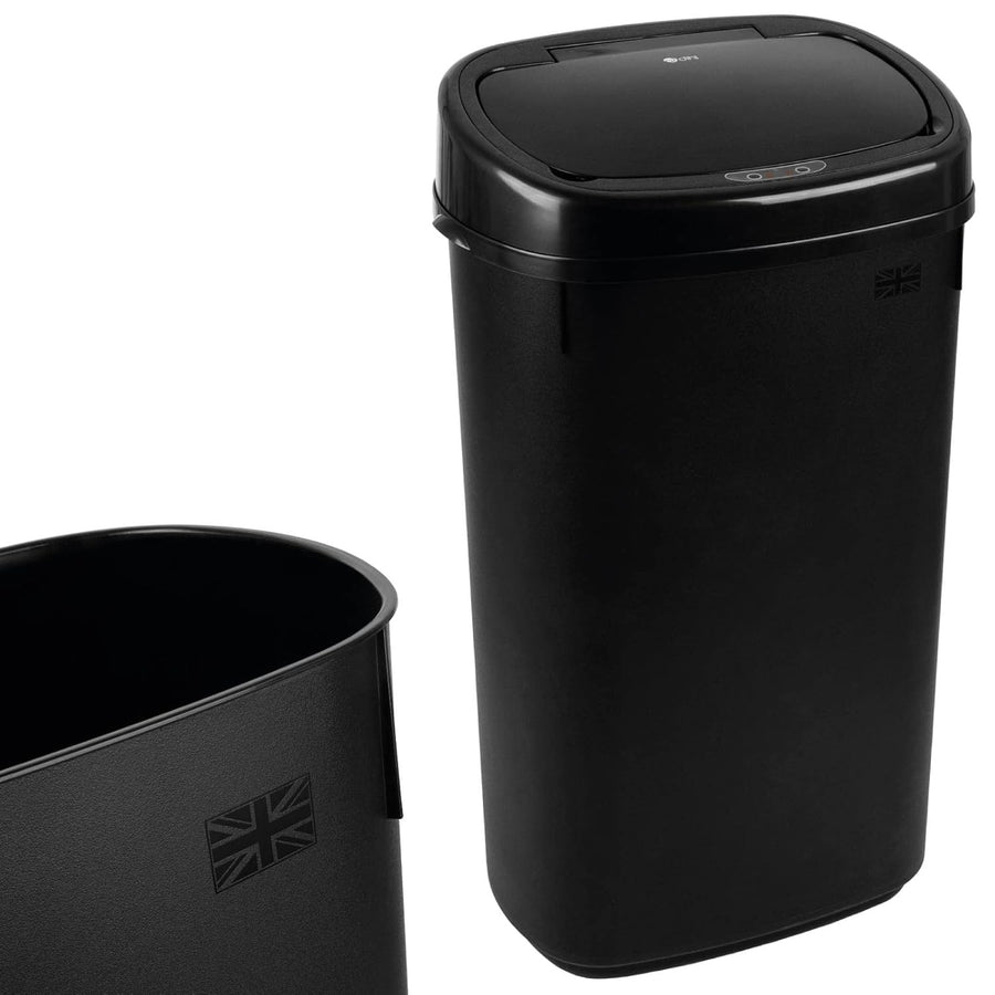 50L Touchless Kitchen Bin Automatic Sensor Black Lid