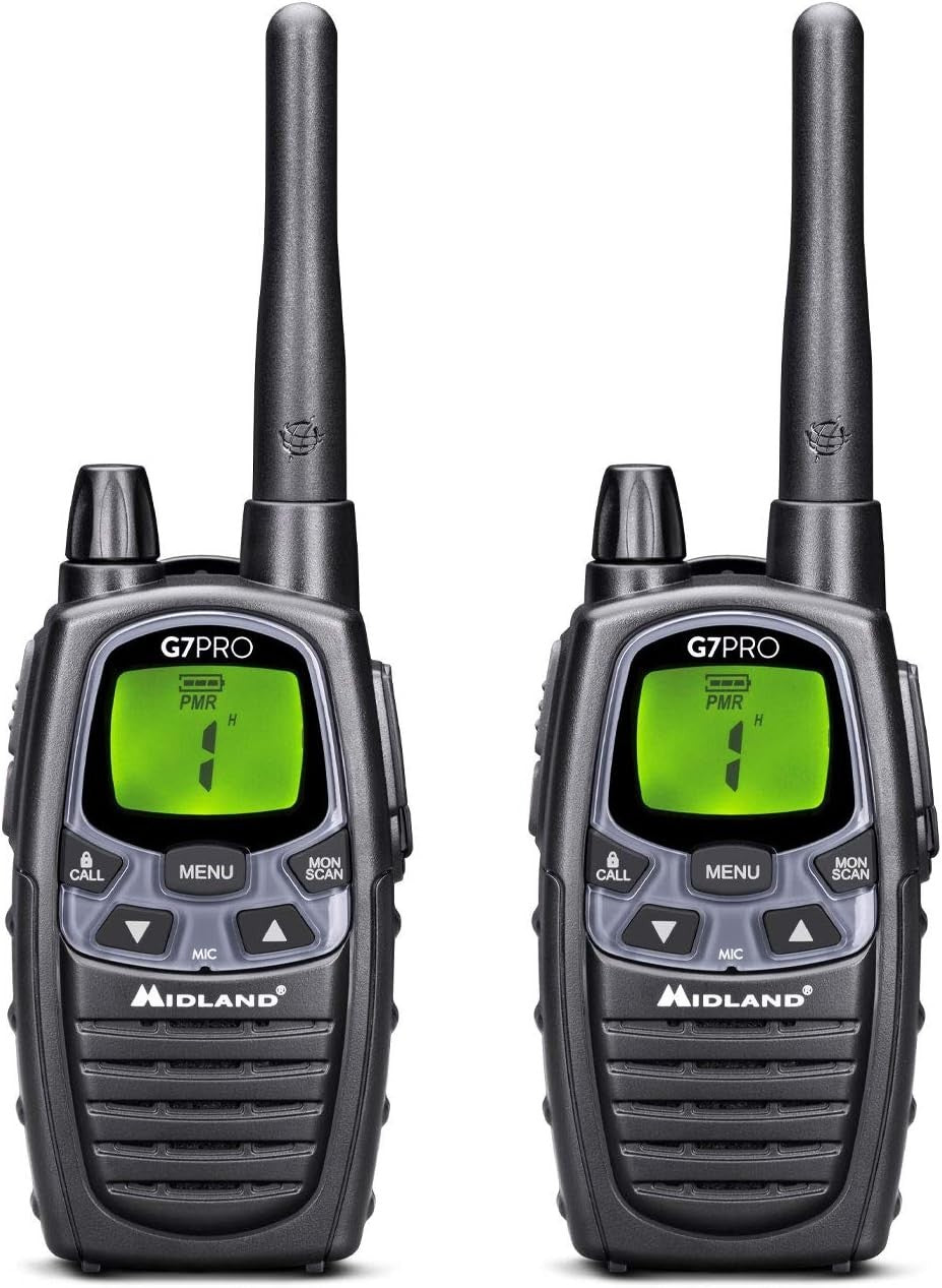Twin Pack Walkie Talkies 10km Long Range PMR446 85 Channel Rechargeable