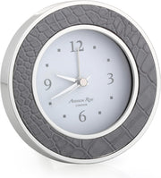 Silent Sweep Alarm Clock Battery Powered Compact Luxury Bedside Decor