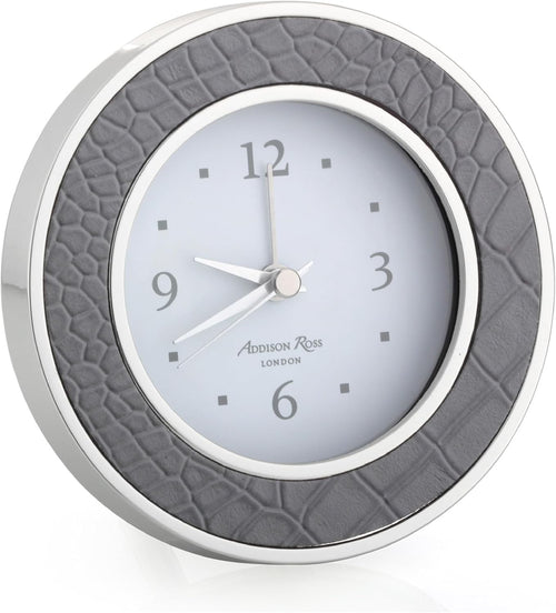 Silent Sweep Alarm Clock Battery Powered Compact Luxury Bedside Decor