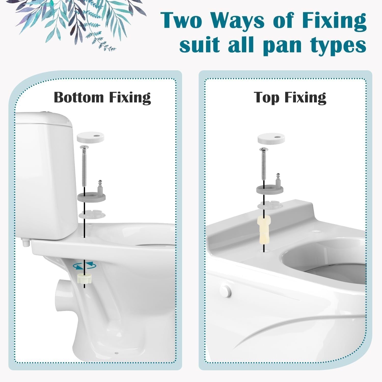 White O Shape Soft Close Toilet Seat Quick Release Easy Clean Anti-Bacterial PP