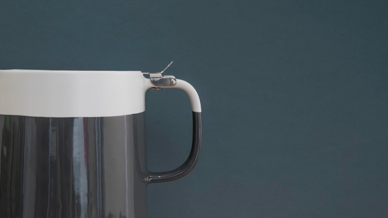 Ceramic Teapot with Infuser 1.2L Grey Loose Leaf Tea Pot 4 Cup