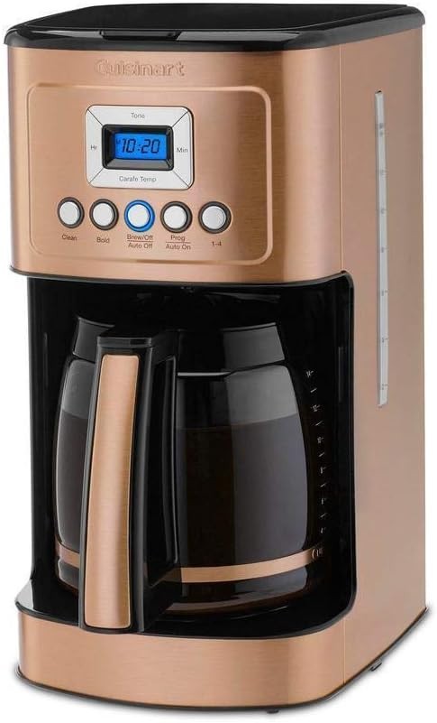 14 Cup Programmable Coffee Maker | Hotter Brew Tech | Bold Strength | Copper