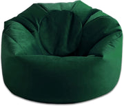 Plush Velvet Beanbag Chair Large Soft Lounger Indoor Floor Seating Emerald
