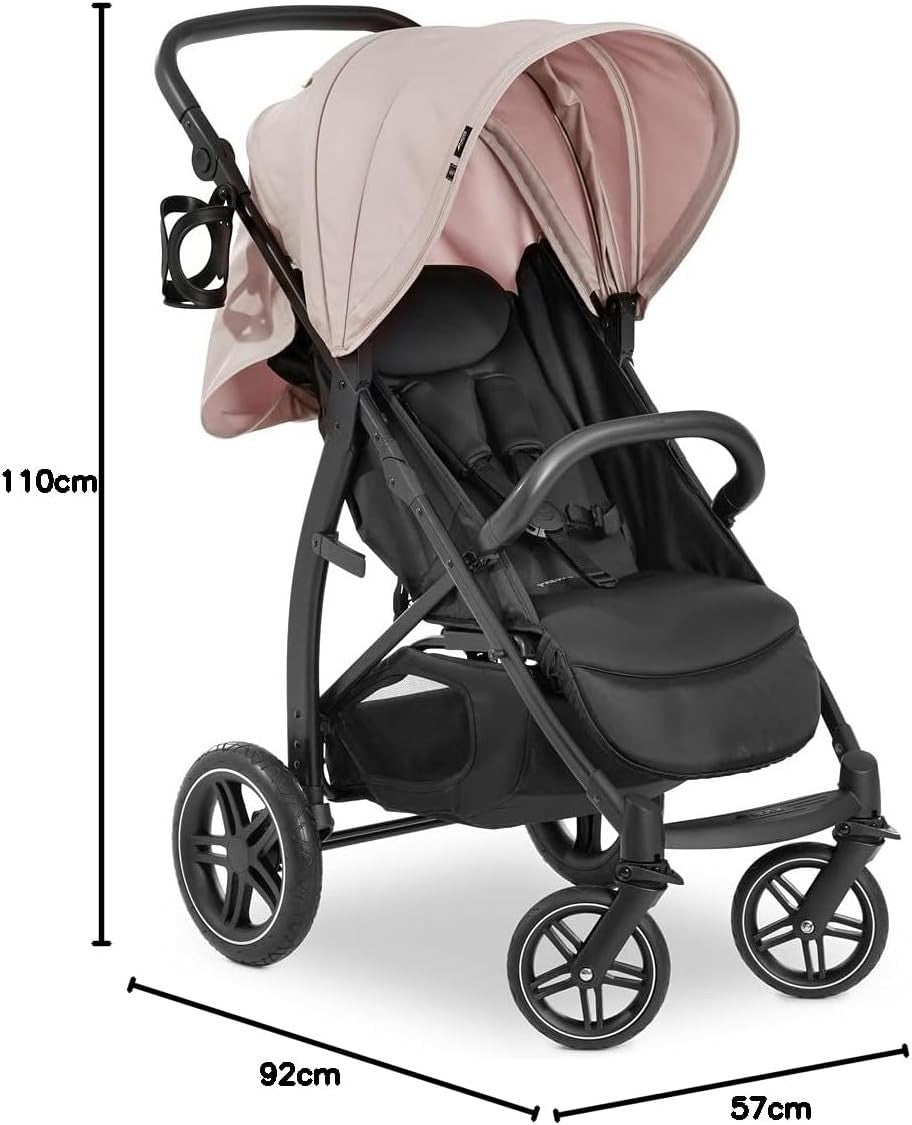 Baby Pushchair One Hand Fold Reclining Buggy UPF50+ 22kg