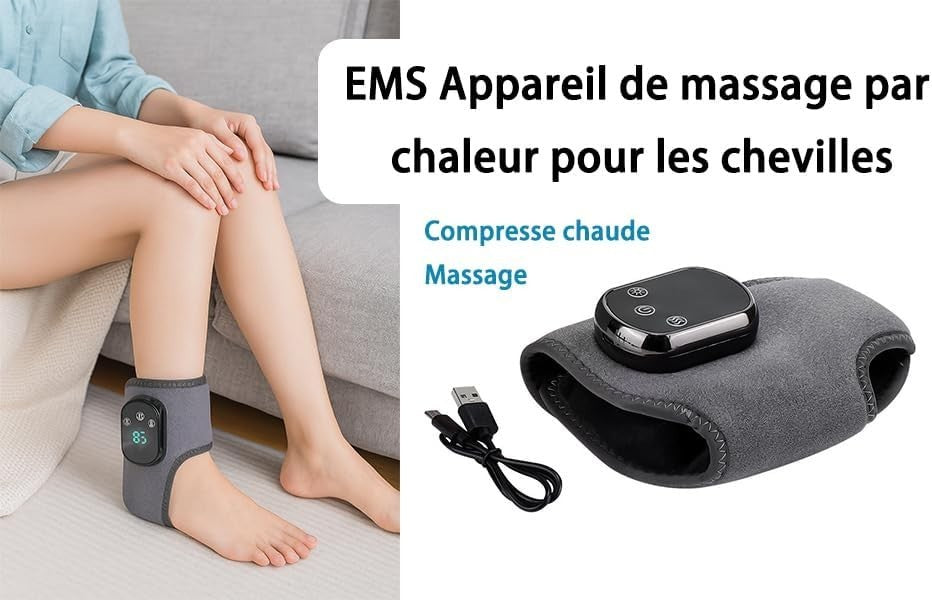 Triple Therapy Foot Massager with Heat, Kneading and Vibration Pain Relief